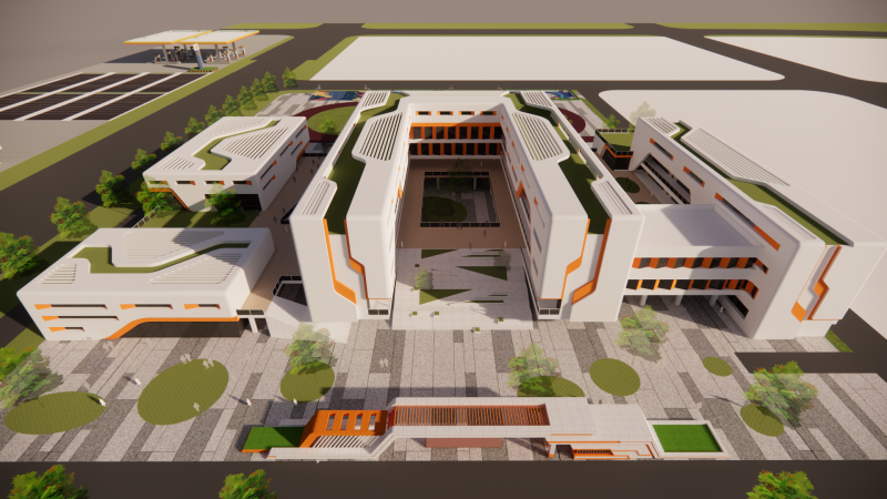 Sekolah Universitas-C4 Model 3D .c4d .max .obj .3ds .fbx .stl .blend