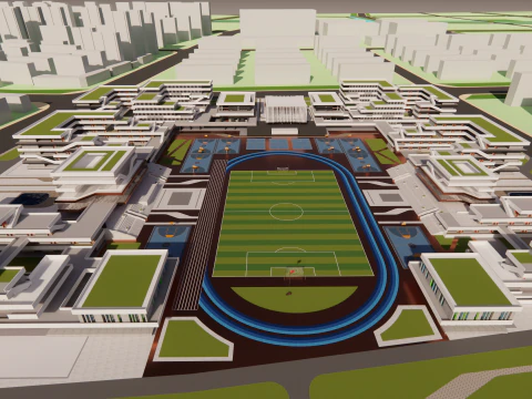 Üniversite Okulu-C5 3D Model