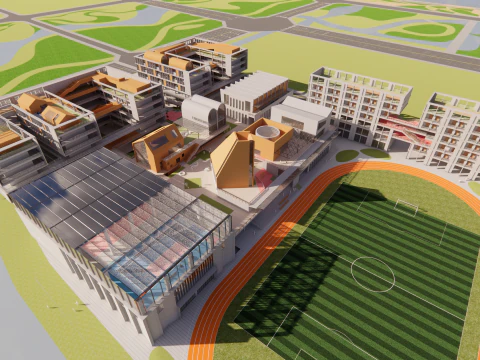 Üniversite Okulu-C10 3D Model