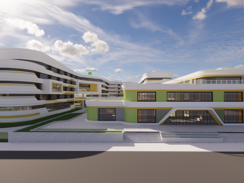 Sekolah Universitas-C12 Model 3D