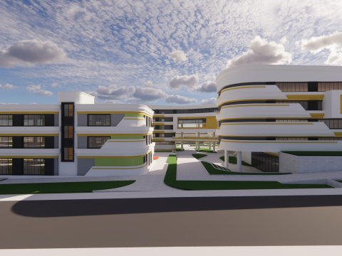 Sekolah Universitas-C12 Model 3D