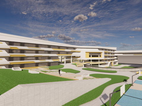 Sekolah Universitas-C12 Model 3D