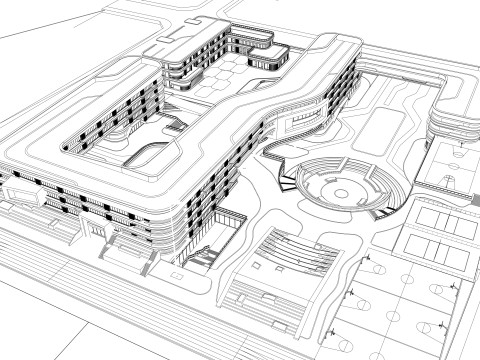 Sekolah Universitas-C12 Model 3D