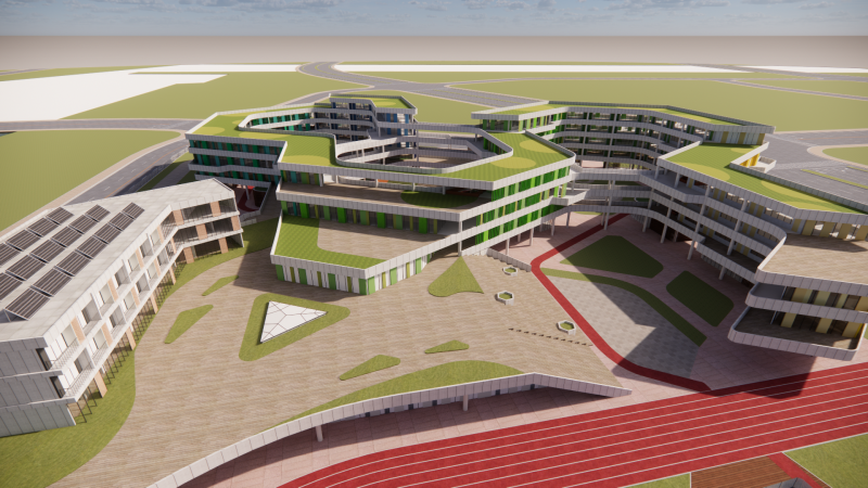 Escuela Universitaria-C13 Modelo 3D .c4d .max .obj .3ds .fbx .stl .blend