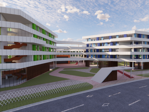 Escuela Universitaria-C13 Modelo 3D