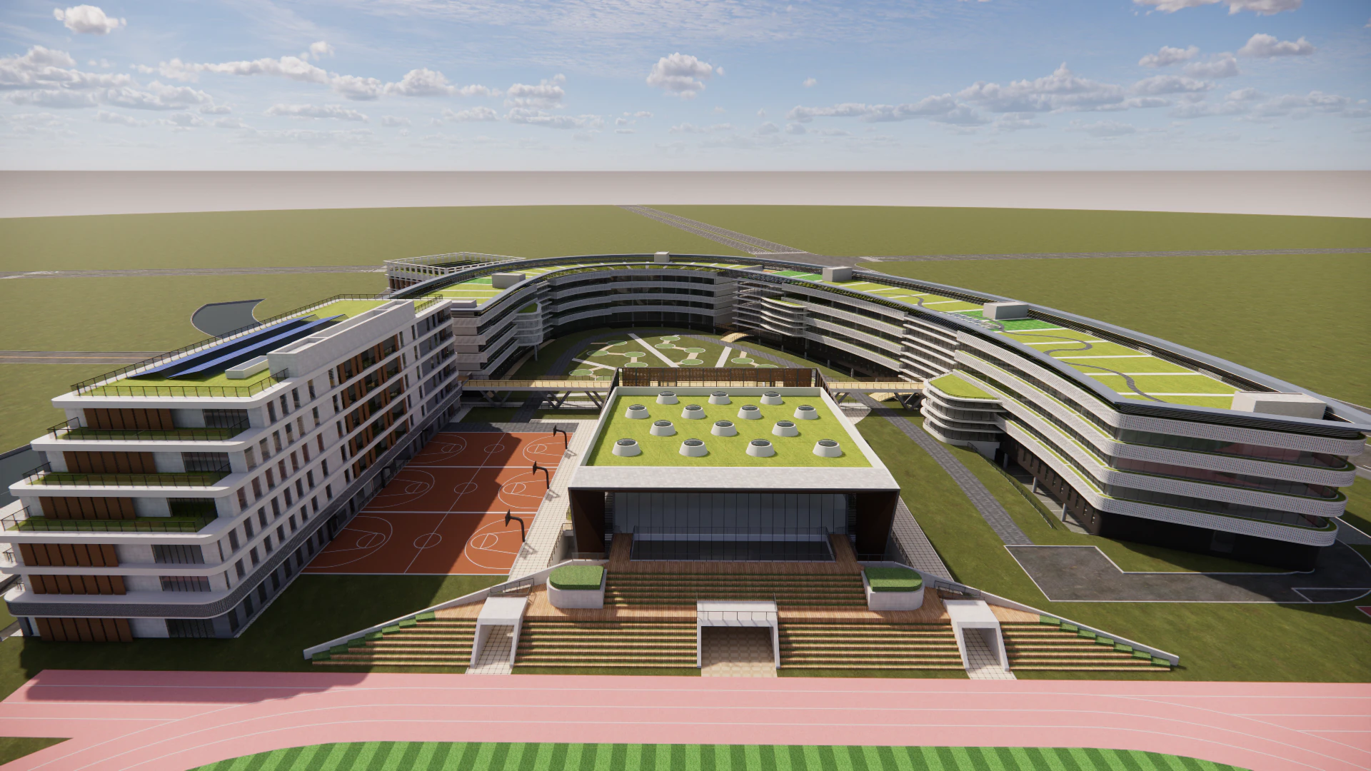 University School-C14 3D Model .c4d .max .obj .3ds .fbx .stl .blend 