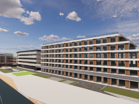 Universitätsschule-C14 3D Modell