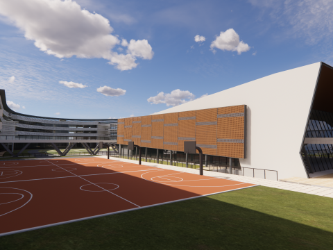 Universitätsschule-C14 3D Modell