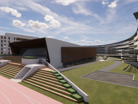 Universitätsschule-C14 3D Modell