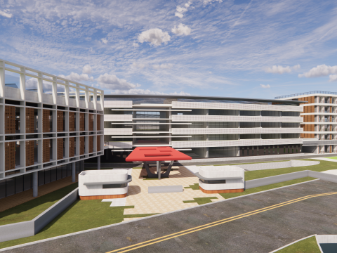 Universitätsschule-C14 3D Modell