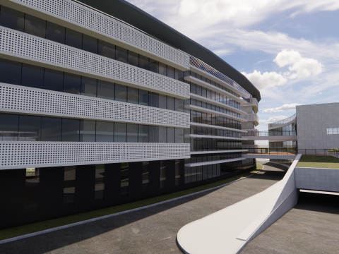 Universitätsschule-C14 3D Modell