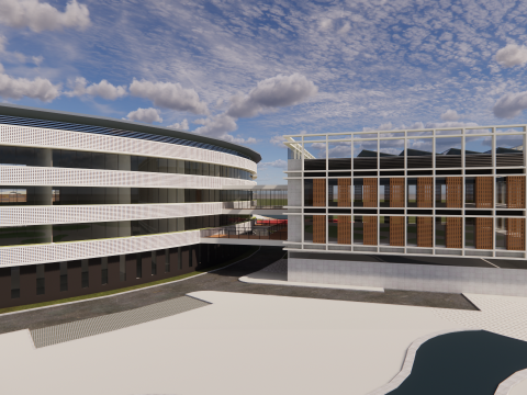 Universitätsschule-C14 3D Modell