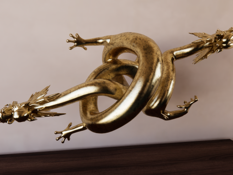 Drago cinese -B1 Modello di stampa 3D