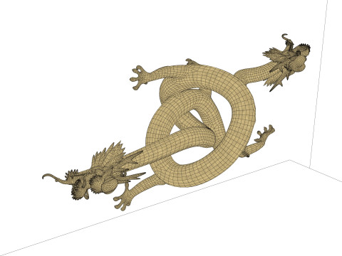 Drago cinese -B1 Modello di stampa 3D