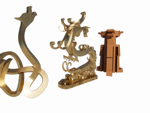 Chinese Dragon -B2 3D Print Model