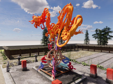 Drago cinese -B3 Modello di stampa 3D