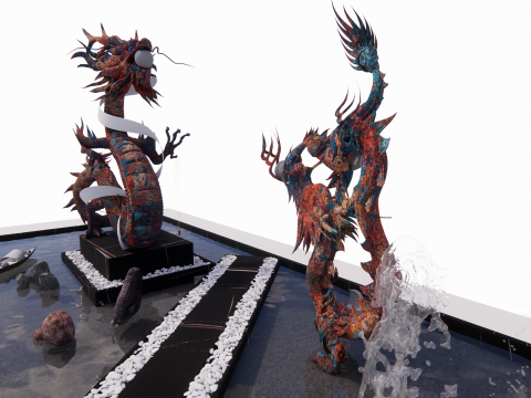 Drago cinese -B3 Modello di stampa 3D