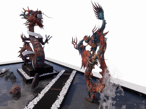 Chinese Dragon -B3 3D Print Model