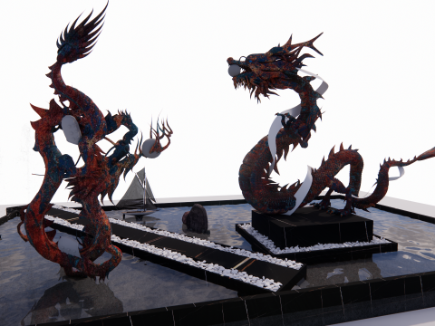 Drago cinese -B3 Modello di stampa 3D