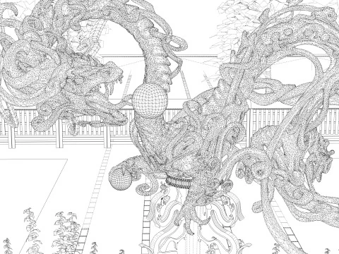 Chinese Dragon -B3 3D Print Model