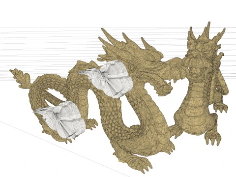 Chinese Dragon -B4 3D Print Model