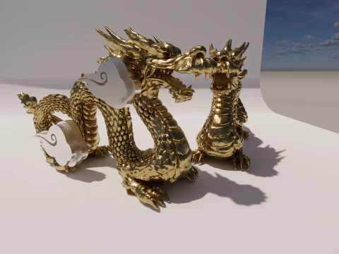 Chinese Dragon -B4 3D Print Model