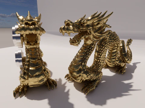 Chinese Dragon -B4 3D Print Model