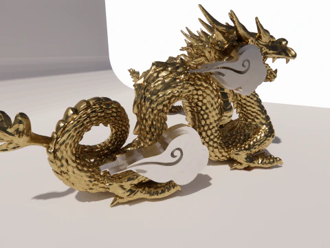 Chinese Dragon -B4 3D Print Model