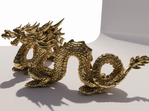 Chinese Dragon -B4 3D Print Model