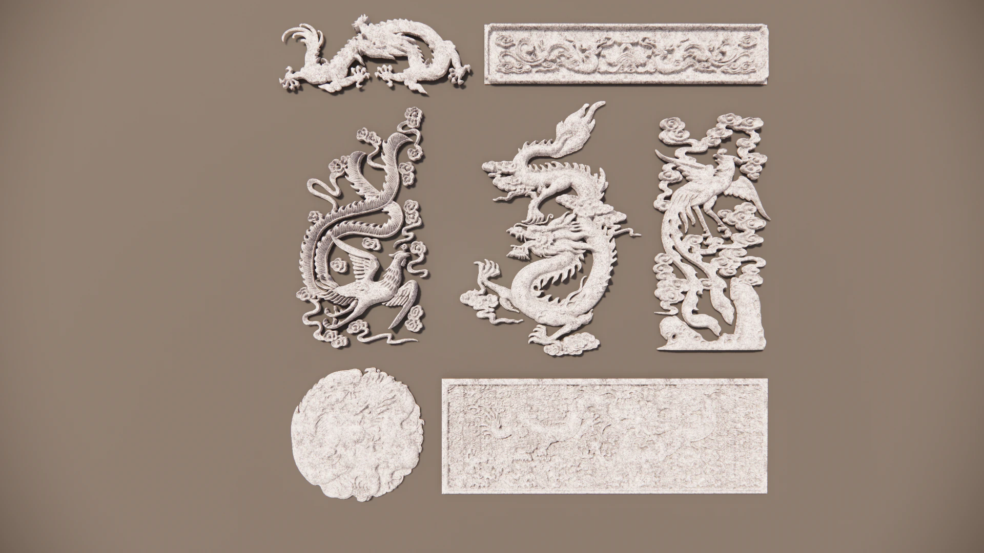 Chinese Dragon -B5 3D Print Model .c4d .max .obj .3ds .fbx .stl .blend 