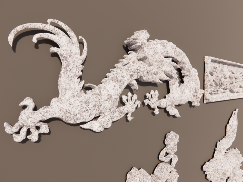 Dragón chino -B5 Modelo de impresión 3D