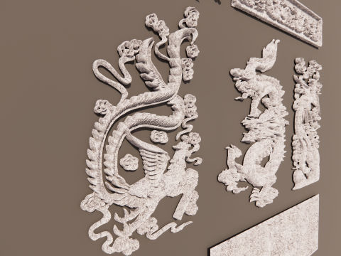 Dragón chino -B5 Modelo de impresión 3D