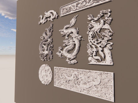 Dragón chino -B5 Modelo de impresión 3D