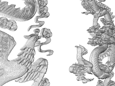 Dragón chino -B5 Modelo de impresión 3D