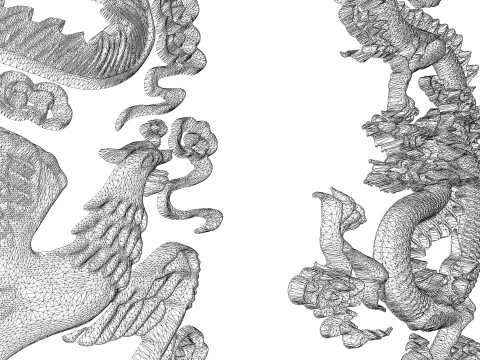 Chinese Dragon -B5 3D Print Model