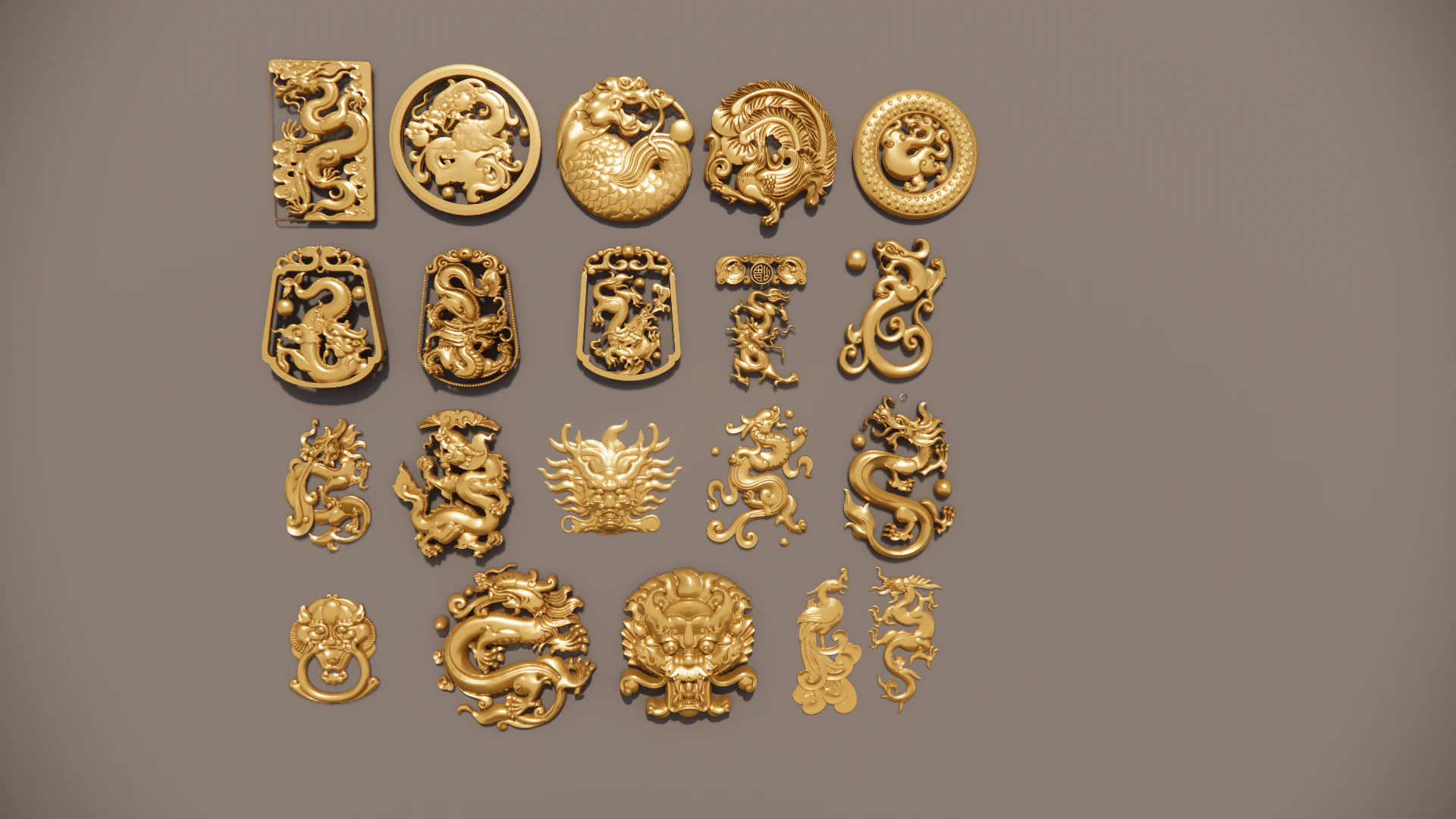 Chinese Dragon -B6 3D Print Model .c4d .max .obj .3ds .fbx .stl .blend 