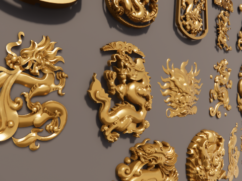 Çin Ejderhası -B6 3D Baskı Modeli