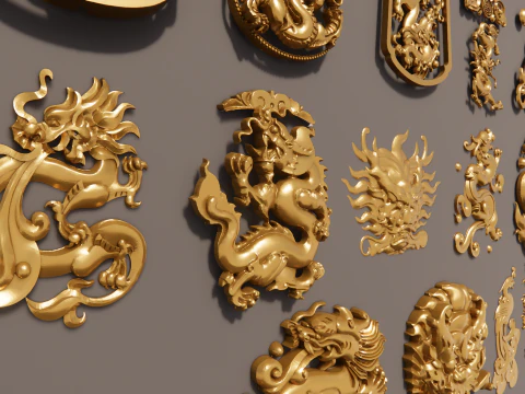 Chinese Dragon -B6 3D Print Model