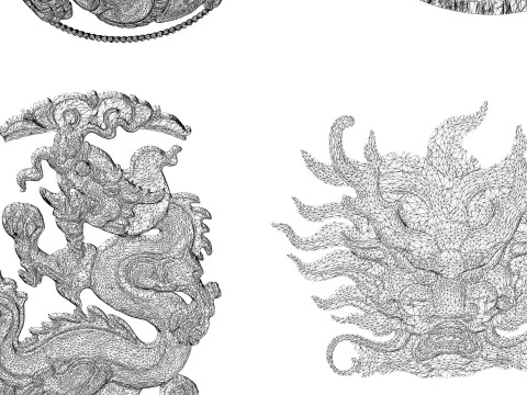 Chinese Dragon -B6 3D Print Model