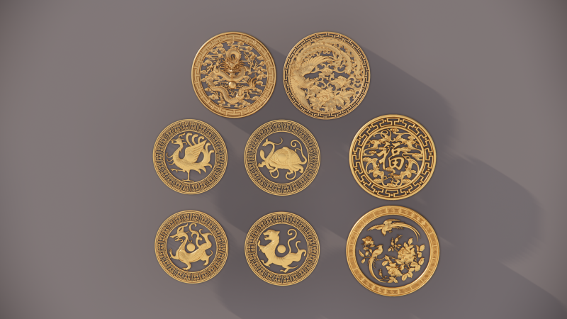 Chinese Draak -B7 3D printmodel .c4d .max .obj .3ds .fbx .stl .blend