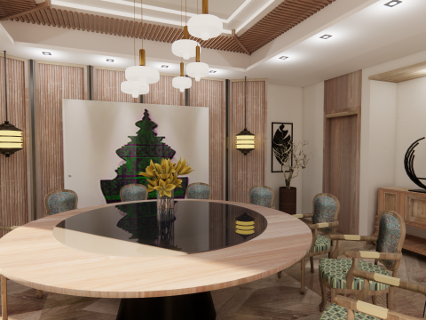 Restaurant Coffee Shop-B2 3D Model