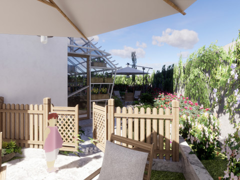 餐厅 咖啡厅-B1 3D 模型