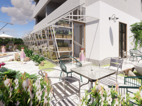 餐厅 咖啡厅-B1 3D 模型