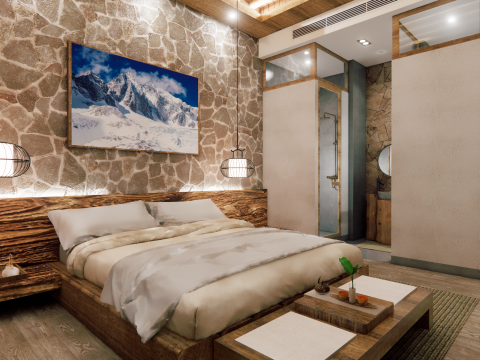 Hotel Room -B2 3D Model