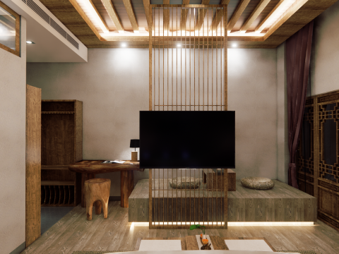 Hotel Room -B2 3D Model