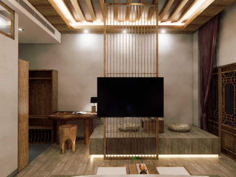 Hotel Room -B2 3D Model