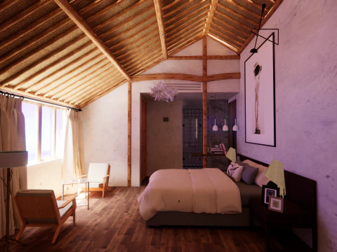 Hotel Room -B1 3D Model
