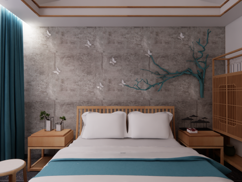 Hotel Room -B1 3D Model