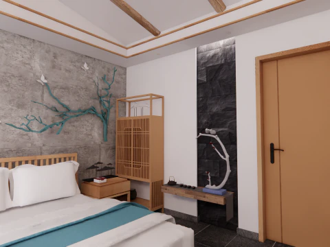 Hotel Room -B1 3D Model