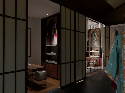 Clothing Store interior -B2 3D Model